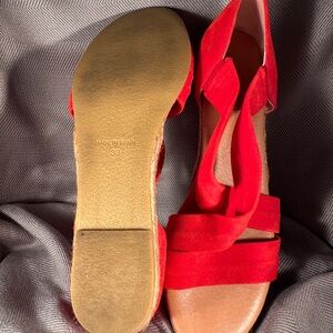 Chic Red Women's Sandals